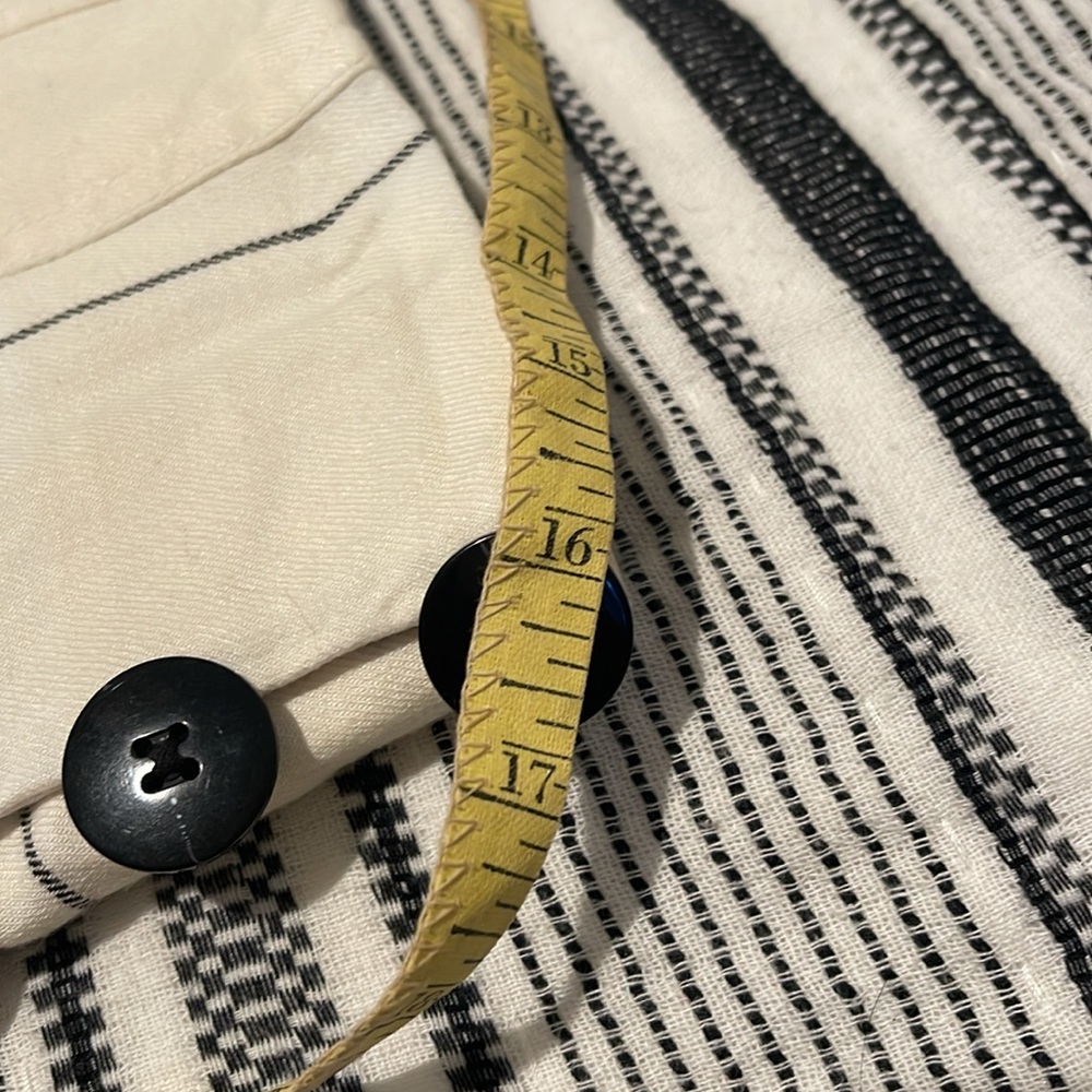 Anthropologie Maeve Pleated Black and White Culottes Pants Size 12, New W/O Tags - Picture 11 of 13